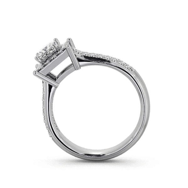 The Isolde Halo Diamond Ring