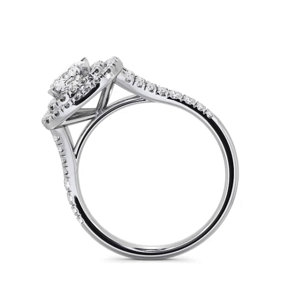 Maya Cushion Halo Ring