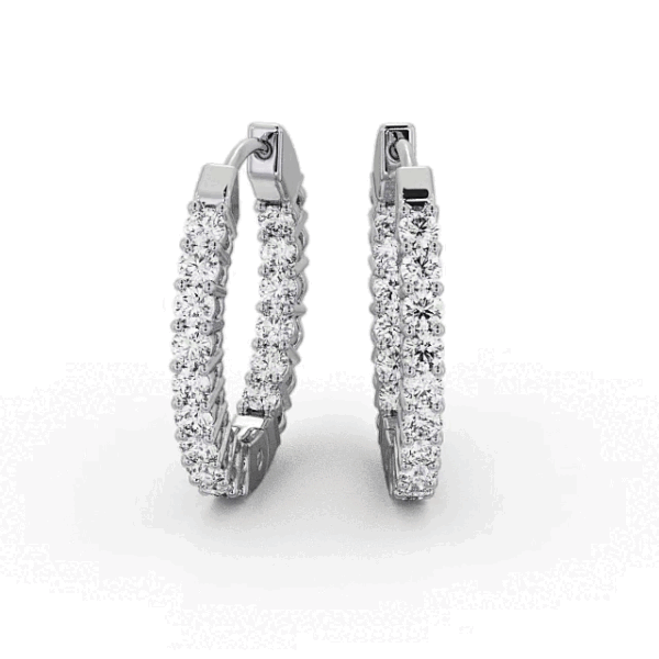 Elarune Round Hoop Earrings